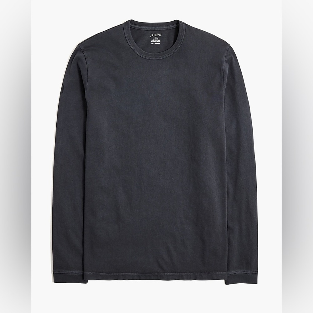 NWT J crew Relaxed Fit jersey long sleeve crewneck Sz L needs wash from retail - Picture 3 of 8